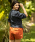 Blue Women Linen Shirt